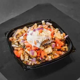 Chicken Kabob Rice Bowl from The Gyro Spot